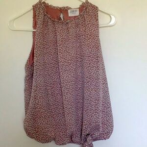 NWOT SIENNA SKY Halter top floral pattern blouson sleeveless lined size S(4-6)